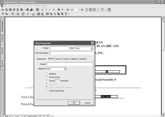Entering Form Variables